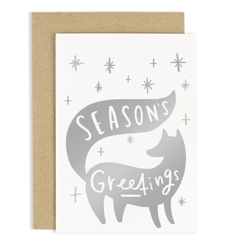 Season Greetings Fox Card.