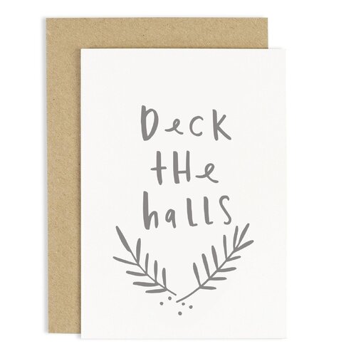 Deck The Halls Card.