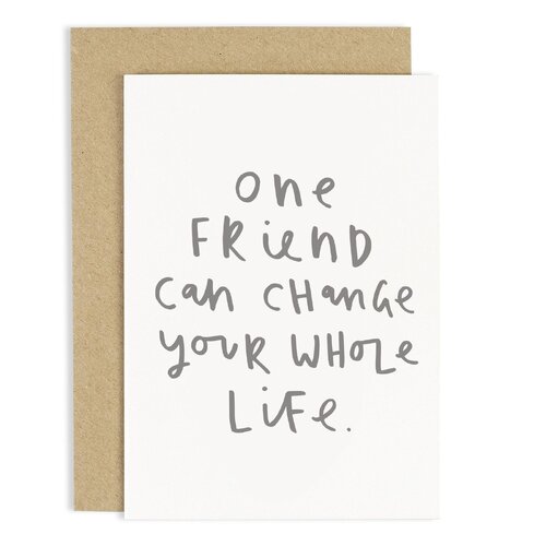One Friend Change World Card.
