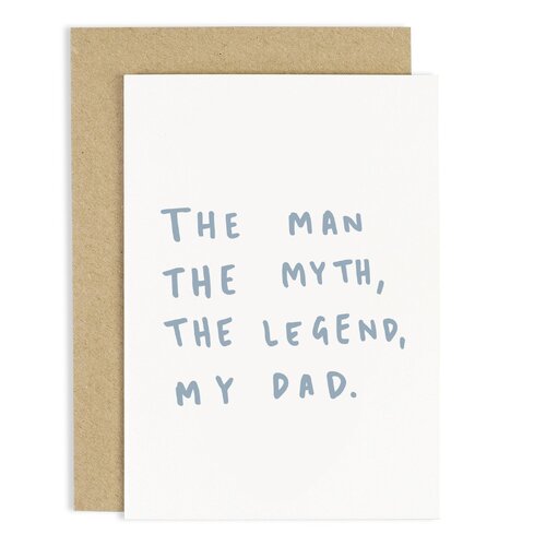 The Man The Myth Dad Card