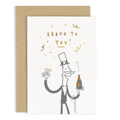 Gentleman Bravo To You Card.