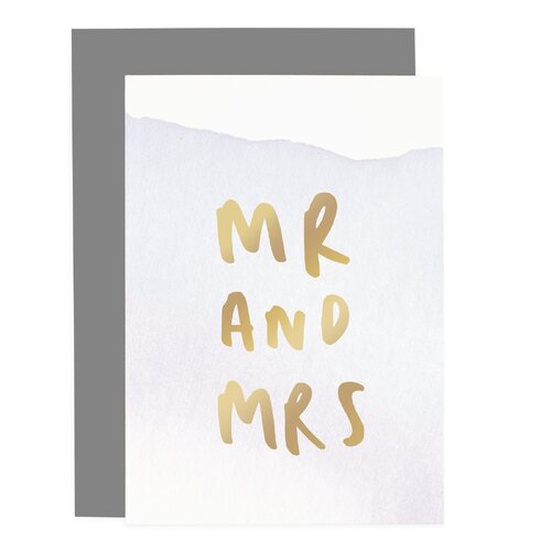 Mr And Mrs - Ombre Card.