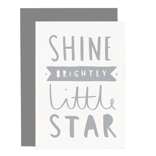 Shine Brightly Little Star Card.