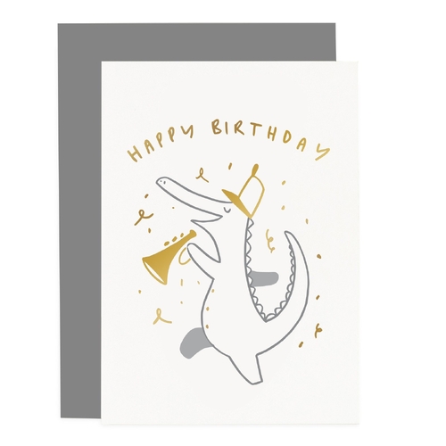 Childs Crocodile Birthday Card