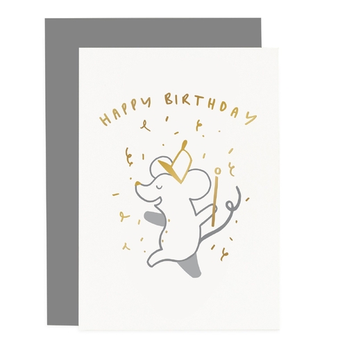 Childs Mouse Birthday Card.