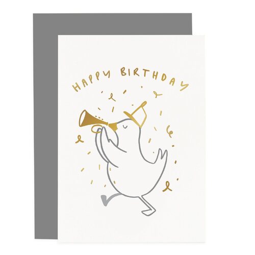 Childs Bird Birthday Card.