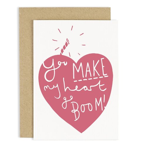 Heart Boom Card.