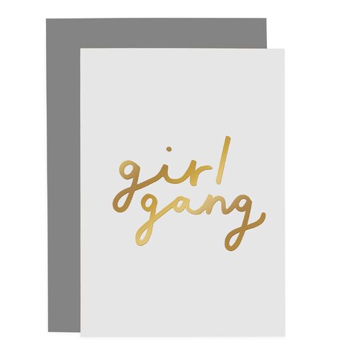 Girl Gang Blush Grey Card.
