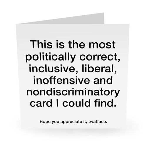 The Most Politically Correct Card