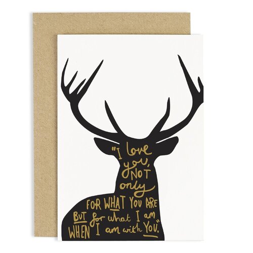Deer Poem card.