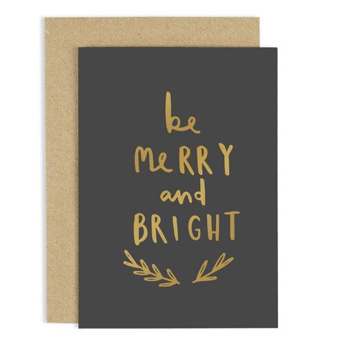 Be Merry Be Bright Card