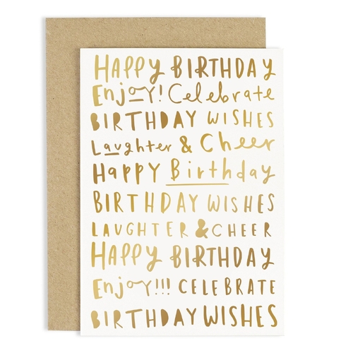 Birthday Words Card