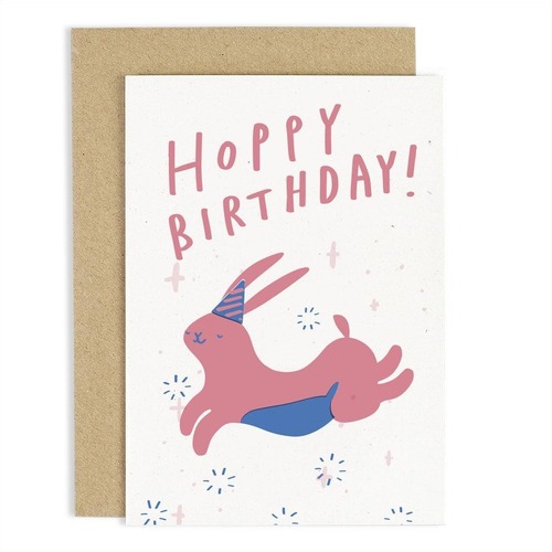 Hoppy Birthday Card.