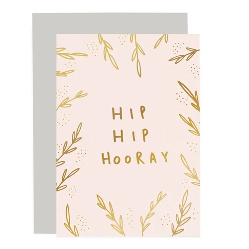 Hip Hip Hooray Blush Card