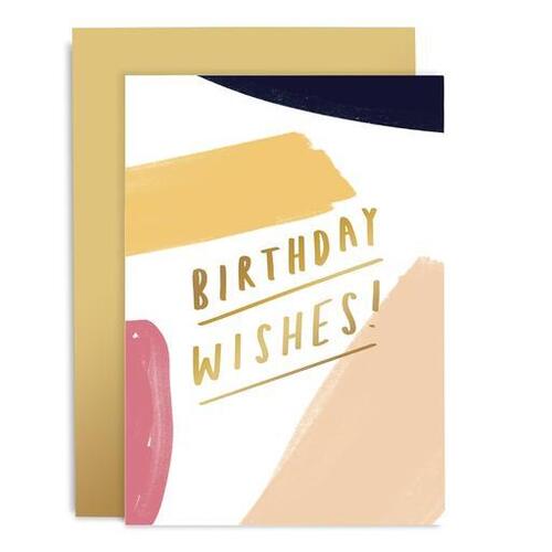 Birthday Wishes Brushworks Card