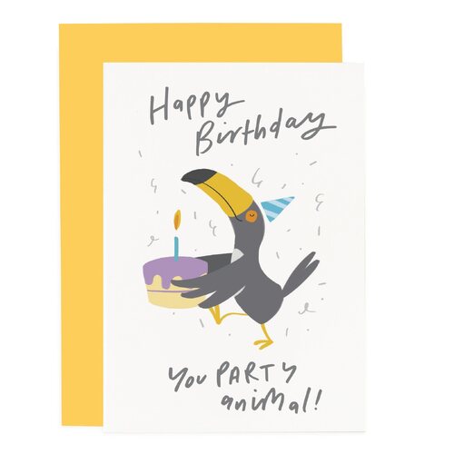 Party Animal Birthday Card.