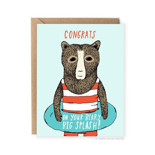 Congrats on Your Beary Big Splash