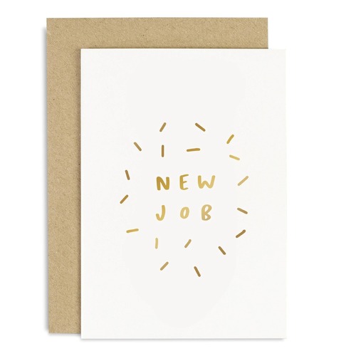 New Job Sparkle Card