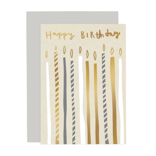 Happy Birthday Tall Candles Card