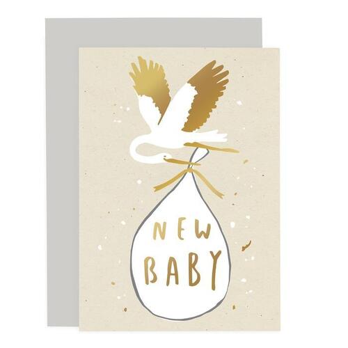 New Baby Stork Card.