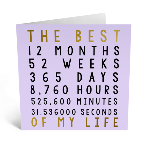 The Best Year Anniversary.