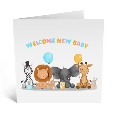 Welcome New Baby Safari 