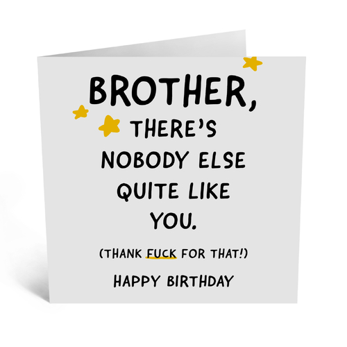 Brother Birthday Card