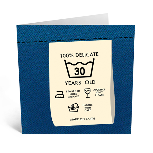 Washing Label 30th .