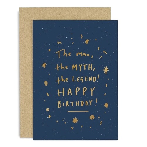 The Man, Myth, Legend Birthday Copper Card