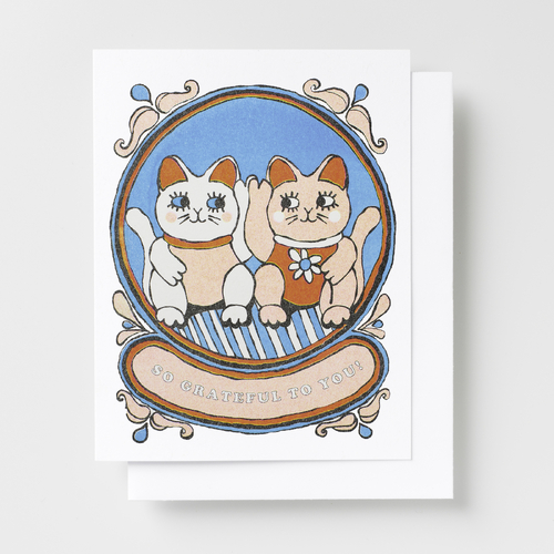 Risograph Card - So Grateful To You