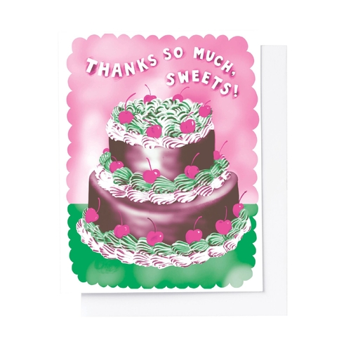 Risograph Card - Thanks Sweets