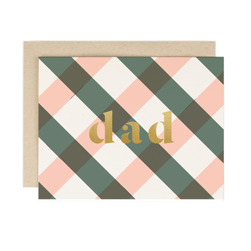 Dad Plaid with gold foil