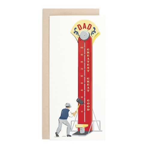 Dad strength tester NO. 10 card