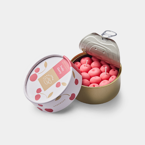 Fruity Cherry Scented Soy Candle Can