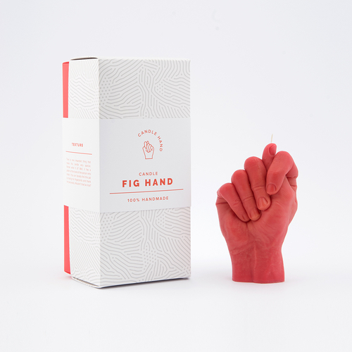 "Fig Hand" Candle Hand Gesture Red