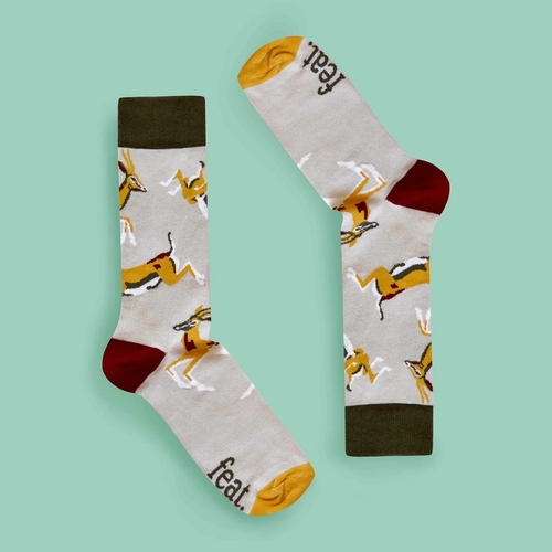 Men’s Khaki Stag Party Socks