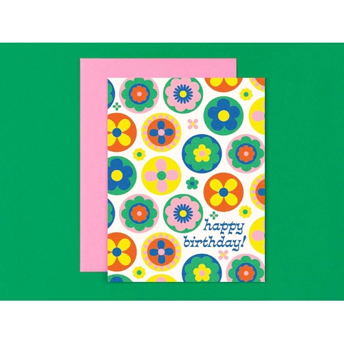 Folk Birthday Greeting Card