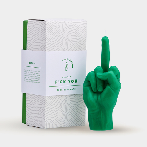 F*ck you Candle Hand - Green