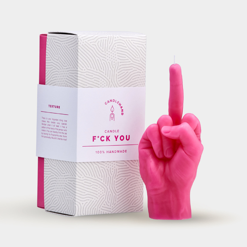 F*ck You Candle Hand - Pink