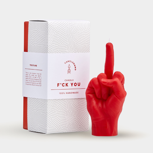 F*ck You Candle Hand - Red