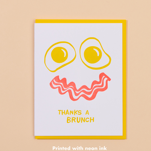 Thanks a Brunch Letterpress Card