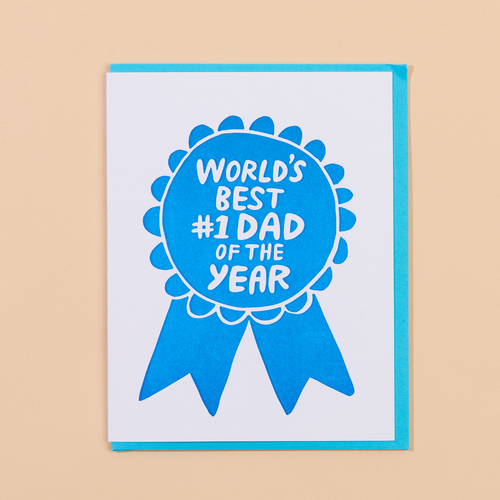 Dad Ribbon Letterpress Card