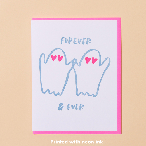 Forever and Ever Letterpress Card.