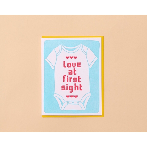 Love at First Sight Letterpress Card