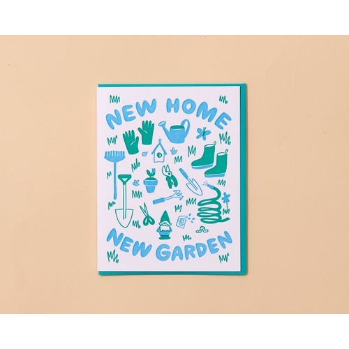 New Home Garden Letterpress Card