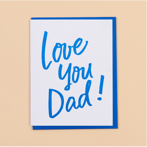 Love You, Dad Letterpress Card