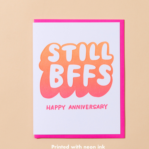 Still BFFS Letterpress Card