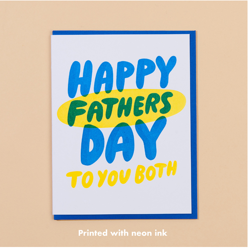 Two Fathers Day Letterpress Card