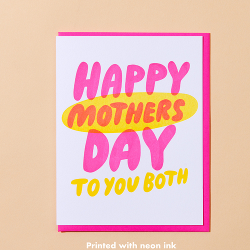 Two Mothers Day Letterpress Card