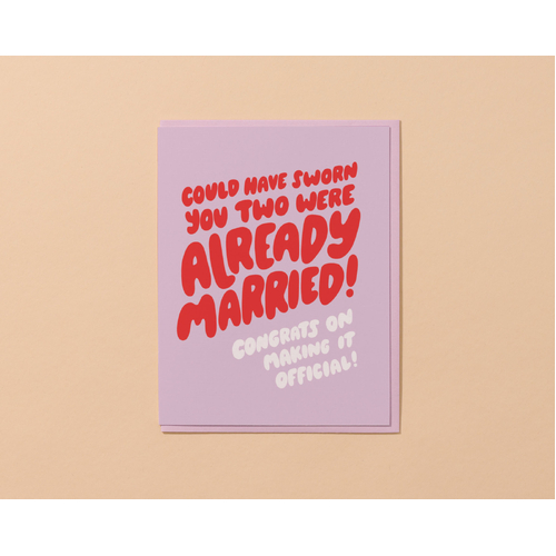 Already Married card